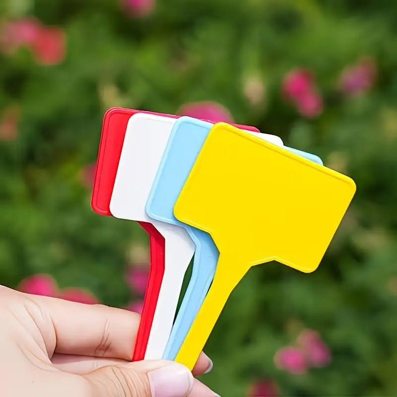 20-Pack 6" T-Type Waterproof Plant Markers & Garden Stakes Garden Plant Markers QXL