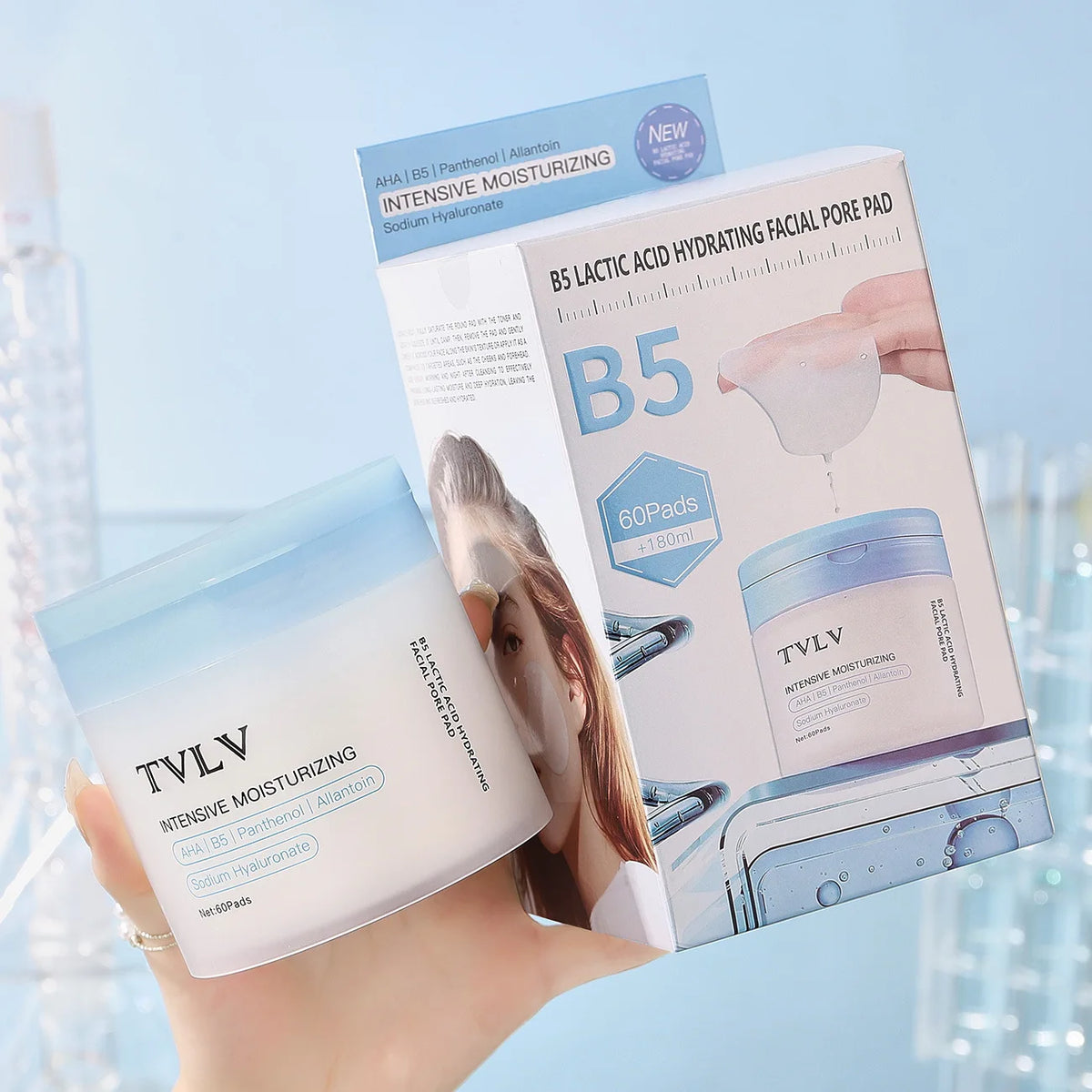 B5 Lactic Acid Hydrating Facial Essence Pads | 60 Pads Facial Essence Pads QXL 6003