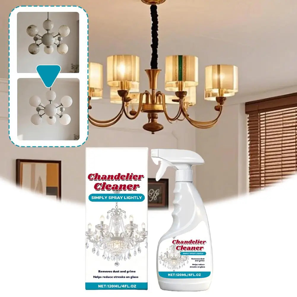 Crystal Chandelier Cleaner Spray – Streak-Free 120ml Chandelier Cleaner Spray QXL