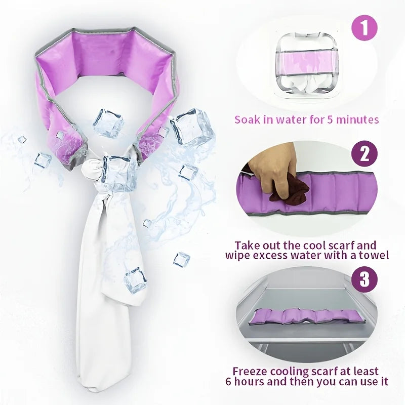 Cooling Neck Wrap | Breathable Absorbent Summer Sports Scarf Cooling Neck Wrap QXL