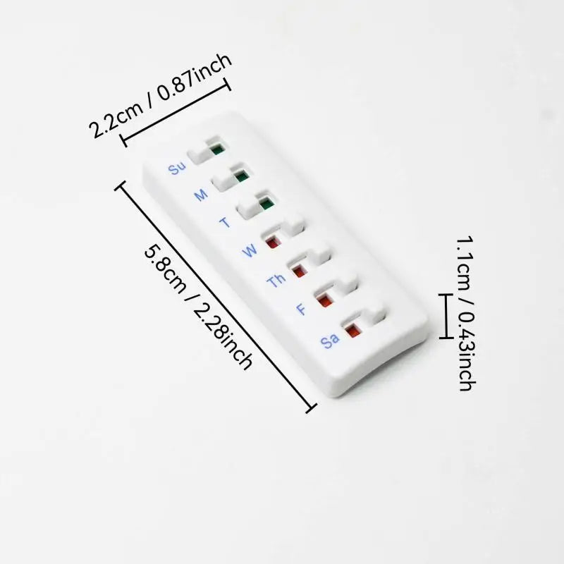 Reusable Color-Coded Pill Tracker & Medication Reminder Pill Tracker Reminder QXL