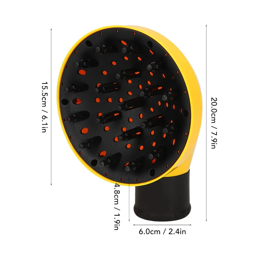 Universal Hair Diffuser for Curly & Wavy Hair | Anti-Frizz Hair Dryer Diffuser QXL
