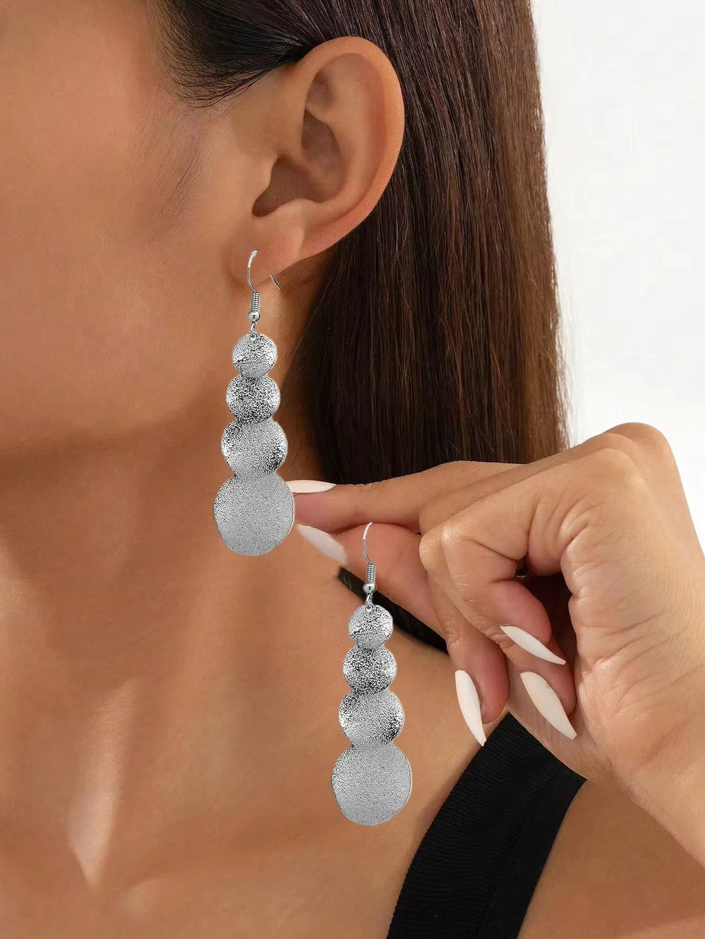 Long Tassel Drop Earrings | Sequin Party Fashion Jewelry Tassel Drop Earrings QXL