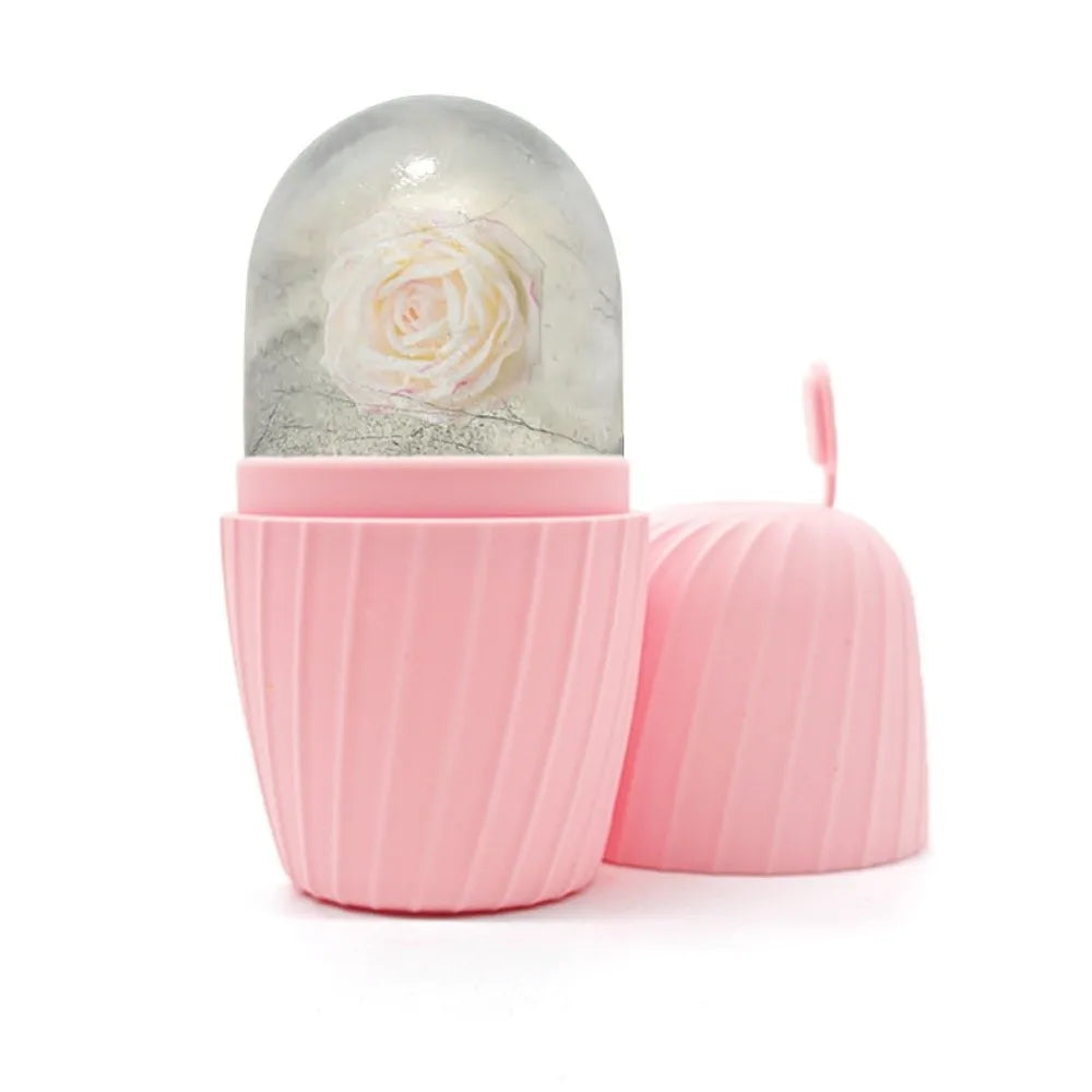 Silicone Ice Face Roller | Cooling Facial Massage Tool Ice Face Roller QXL Pink