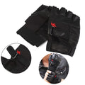 Men's PU Leather Weight Lifting Gym Gloves | Wrist Wrap Weight Lifting Gloves QXL Default Title