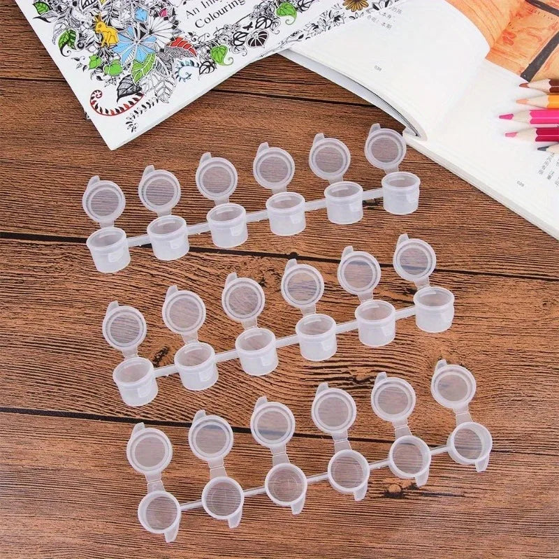 Mini Palette Paint Storage Box | Portable Pigment Pots Paint Storage Box QXL 10pcs