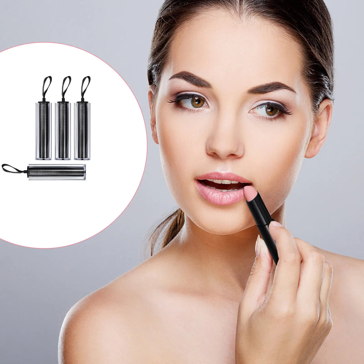4-Pack Empty Refillable Lipstick Tubes | Bevel DIY Lip Balm Lipstick Storage Tube QXL