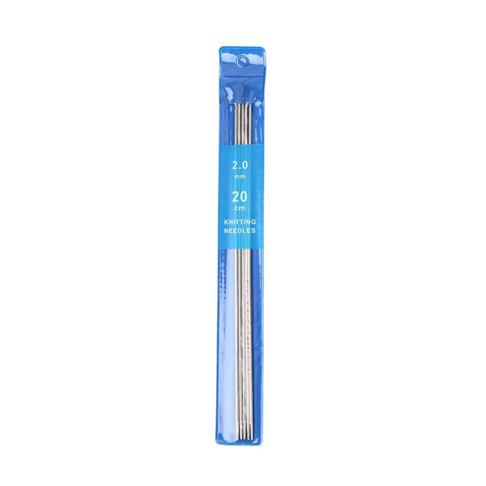 5-Piece Stainless Steel Knitting Needles 2.0–4.0mm | DPN Set Knitting Needle Set QXL