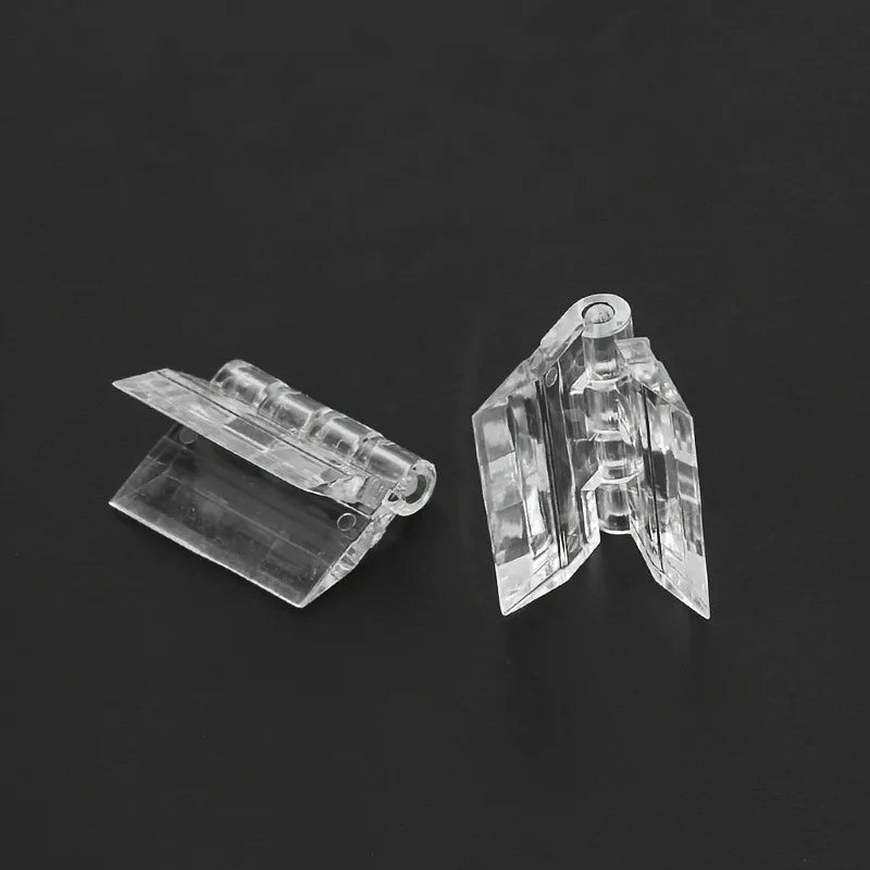10-Pack Clear Acrylic Hinges for Storage Boxes & Display Cases Acrylic Box Hinges QXL
