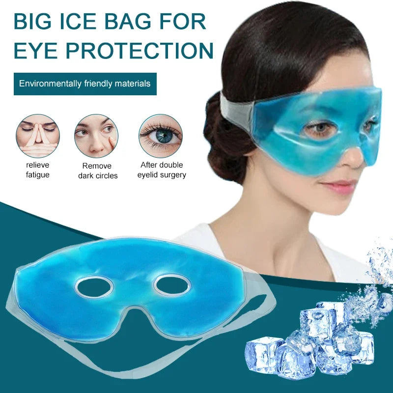SADOER Cooling Gel Eye Mask – Cold & Warm Compress, Unisex Gel Eye Mask QXL