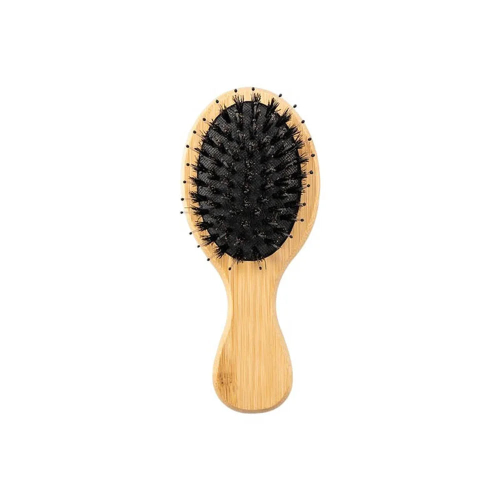 Wooden Soft Bristle Hair Brush – Detangling & Styling Comb Hair Brush & Comb QXL Wood2
