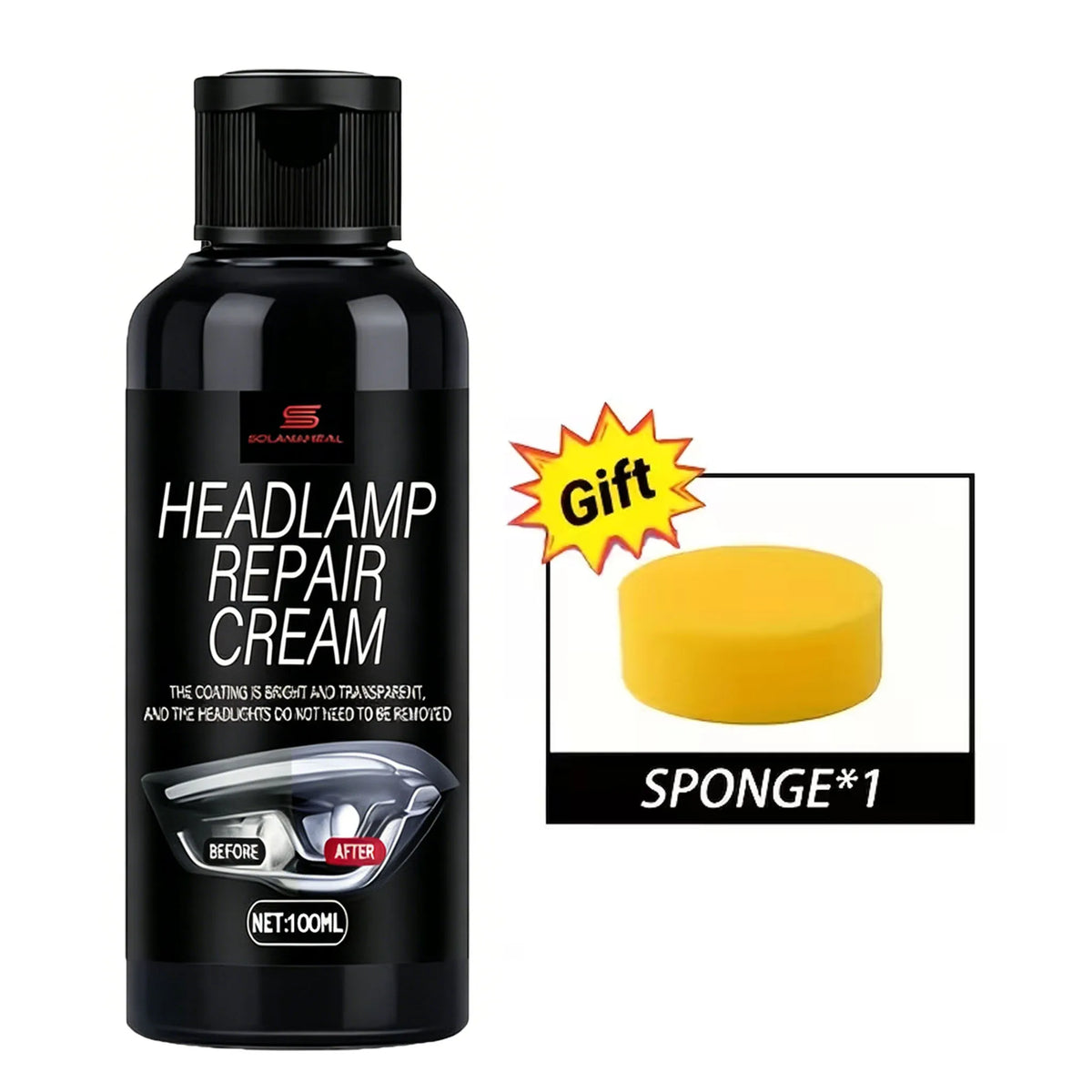 Headlamp Restoration Cream | Clears Foggy Yellowed Headlights Headlight Restoration Cream QXL Default Title