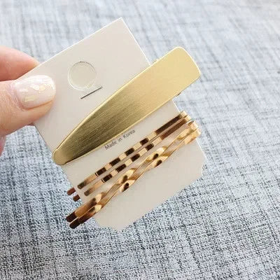 Geometric Retro Hair Clip | Diamond Metal Side Clip for Women Hair Clip Set QXL NO.10