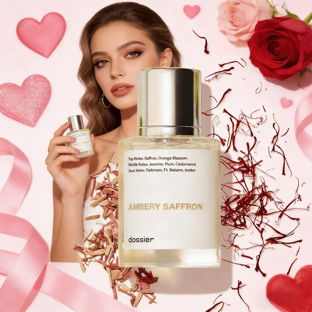 Dossier Ambery Saffron Eau de Parfum | Vegan Unisex 100ml Eau de Parfum Spray QXL