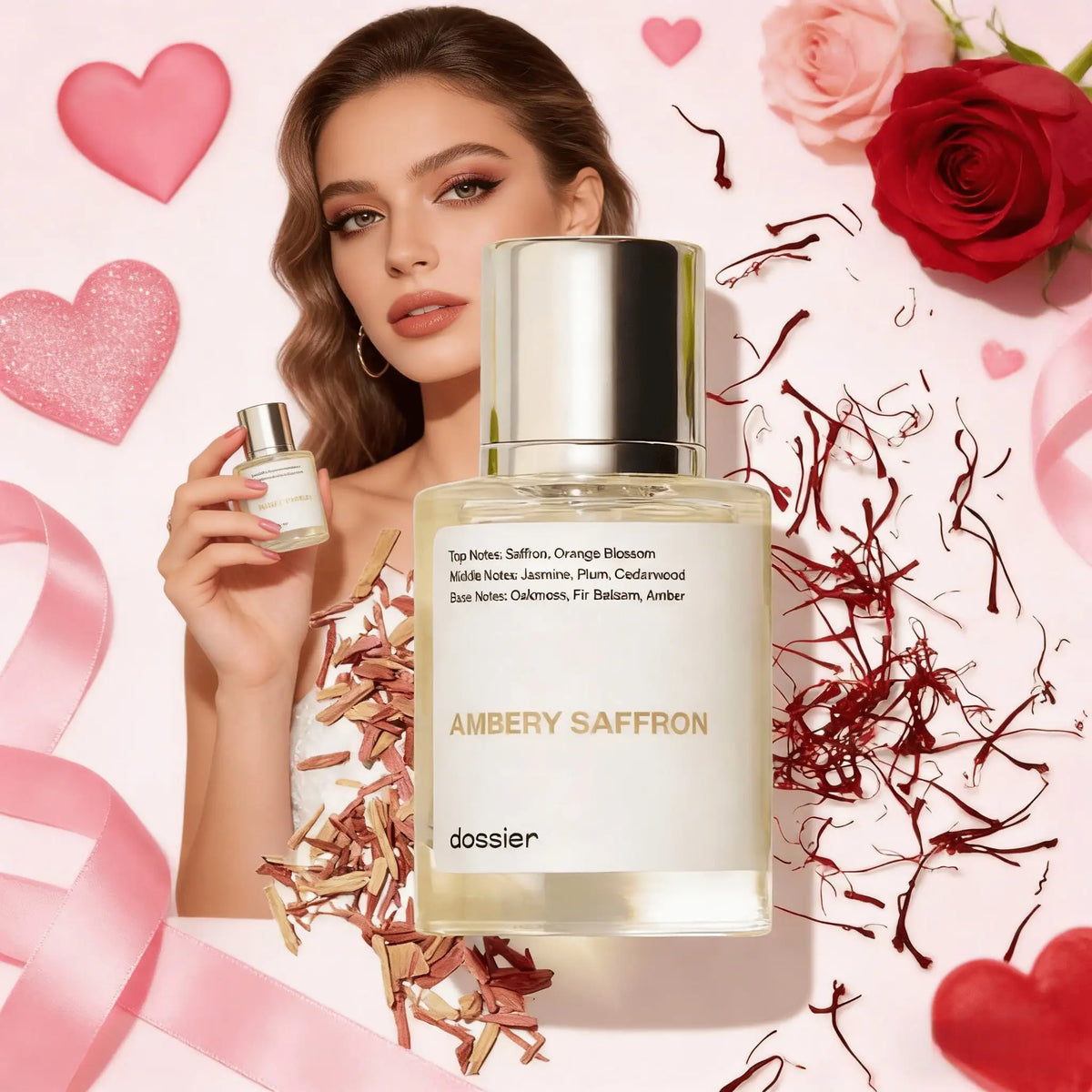Dossier Ambery Saffron Eau de Parfum | Vegan Unisex 100ml Eau de Parfum Spray QXL