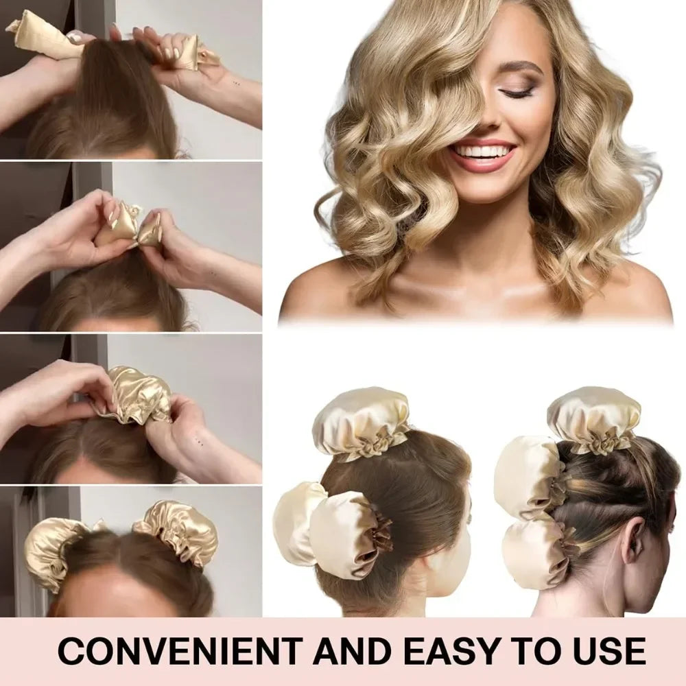 Heatless Curling Rod Headband | No Heat Soft Hair Rollers Heatless Hair Curler QXL