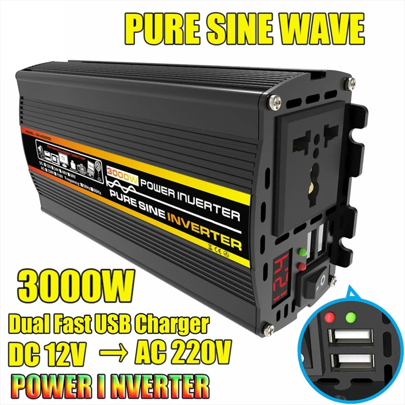 Dreamburgh 3000W Solar Kit – Pure Sine Wave Inverter & Controller Solar Power Kit QXL