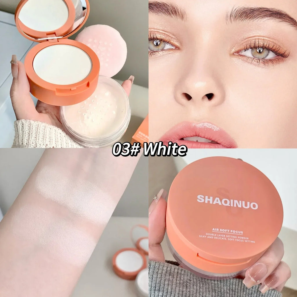 Dual-Effect Pressed Powder Compact | Concealer & Contour Pressed Powder Compact QXL 03