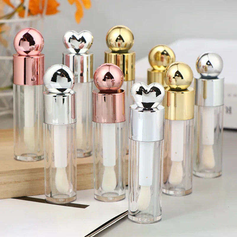 5ml Empty Electroplated Lip Gloss Tube | DIY Brush Container Lip Gloss Container QXL