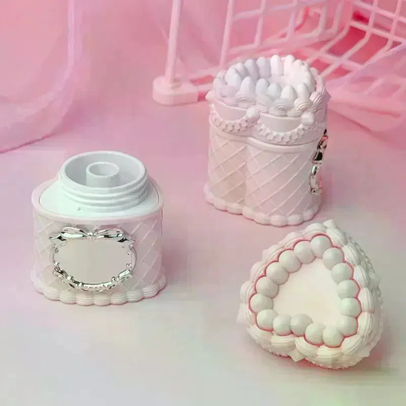 Cute Cake Shape Empty Lip Gloss Jar with Brush | 5g DIY Lip Gloss Container QXL