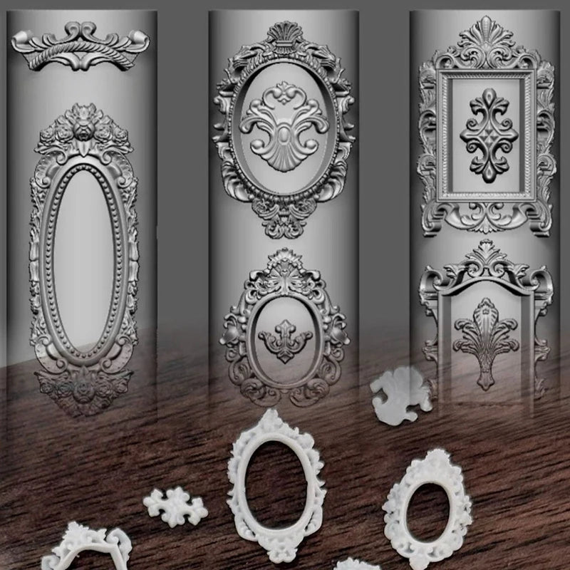 European Retro Silicone Nail Art Mold | DIY Stamping Tool Nail Art Mold QXL