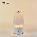 Rechargeable LED Fabric Table Lamp | Touch Dimmable Night Light LED Table Lamp QXL White