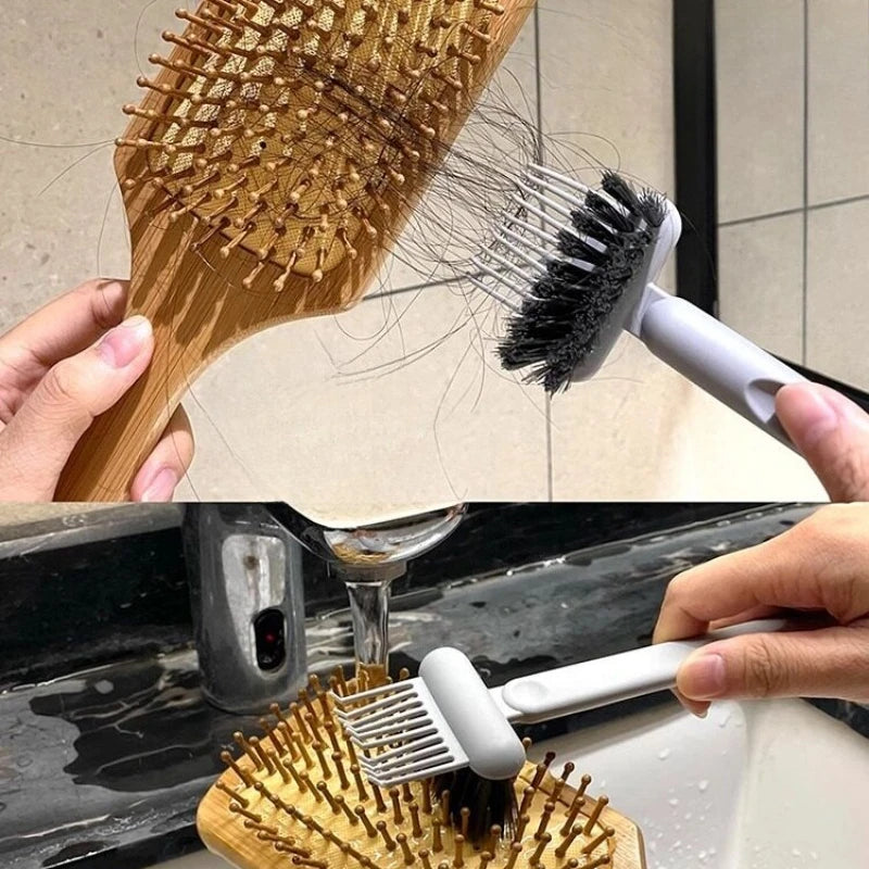 2-in-1 Hair Brush & Comb Cleaning Tool | Dust Remover Brush Cleaning Tool QXL