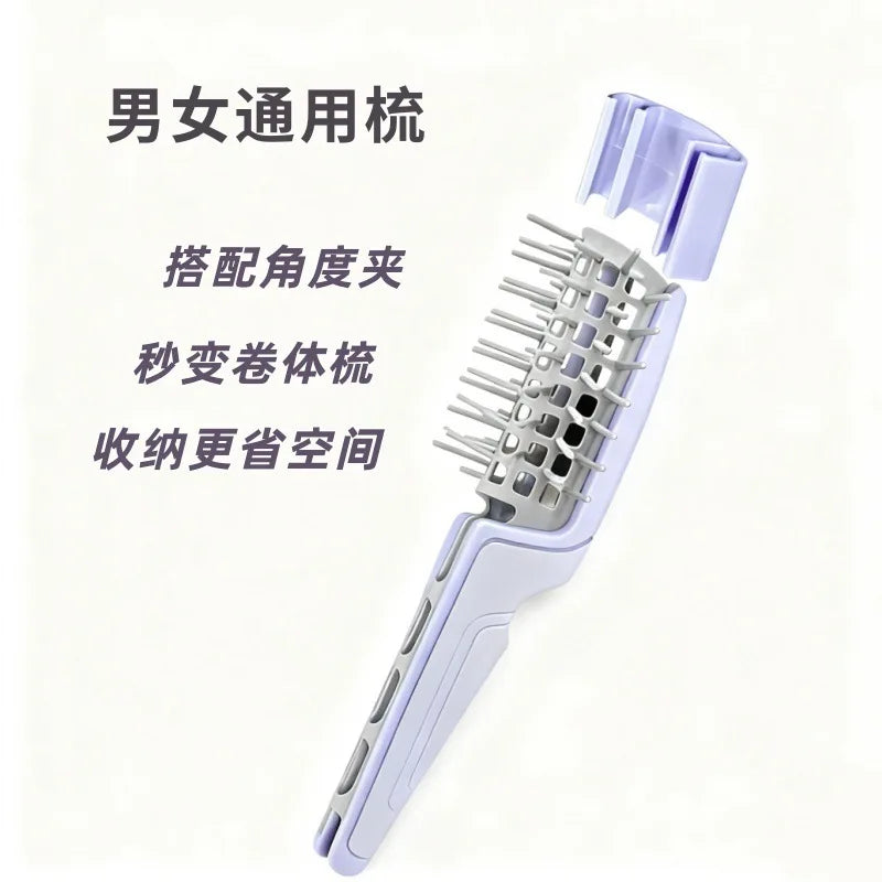 Foldable Vented Detangling Hair Brush | Hollow Quick-Dry Comb Detangling Hair Brush QXL