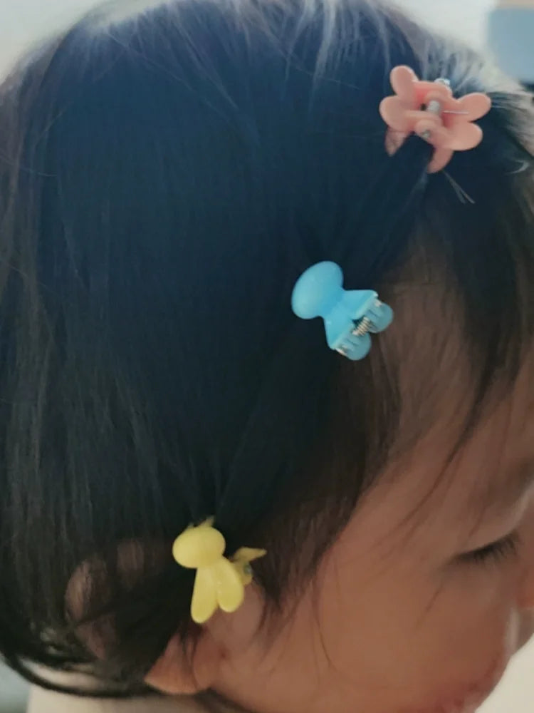 10-Pack Mini Hair Claw Clips for Girls | Star & Flower Mini Hair Claw Clips QXL