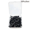 30-Pack Eyelash Curler Replacement Rubber Pads | Black White Blue Curler Replacement Pads QXL Black