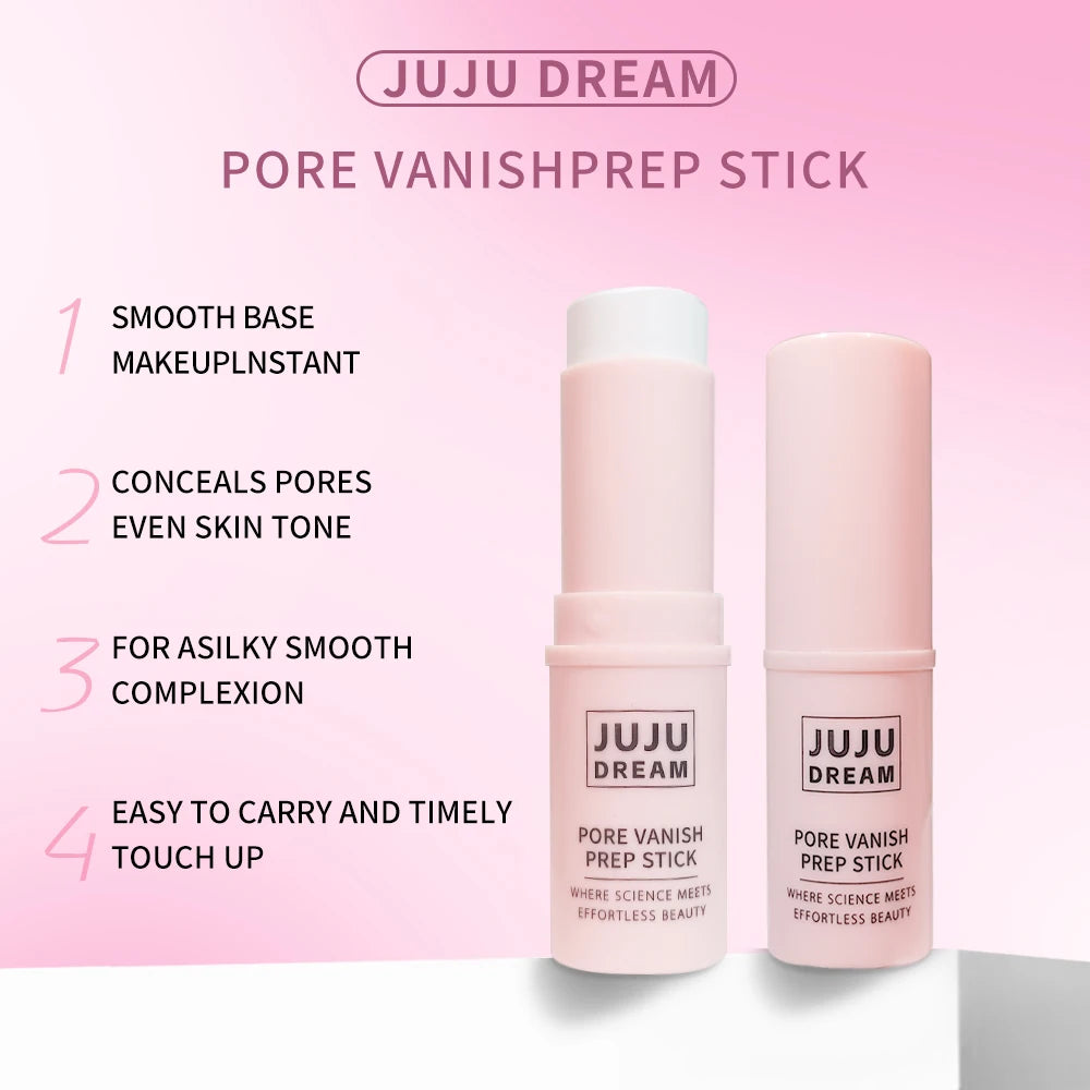 JUJU Dream Face Primer Stick | Matte Blur & Shimmer, 6g Makeup Primer Stick QXL