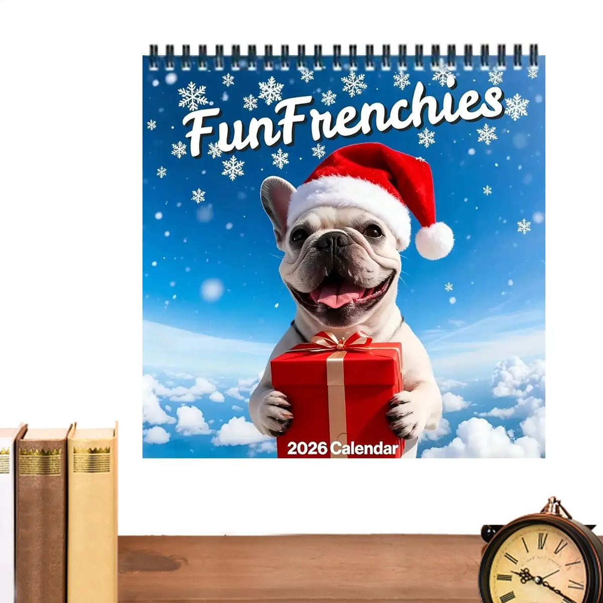 2026 French Bulldog Wall Calendar | 12-Month Weekly Planner Wall Calendar Planner QXL
