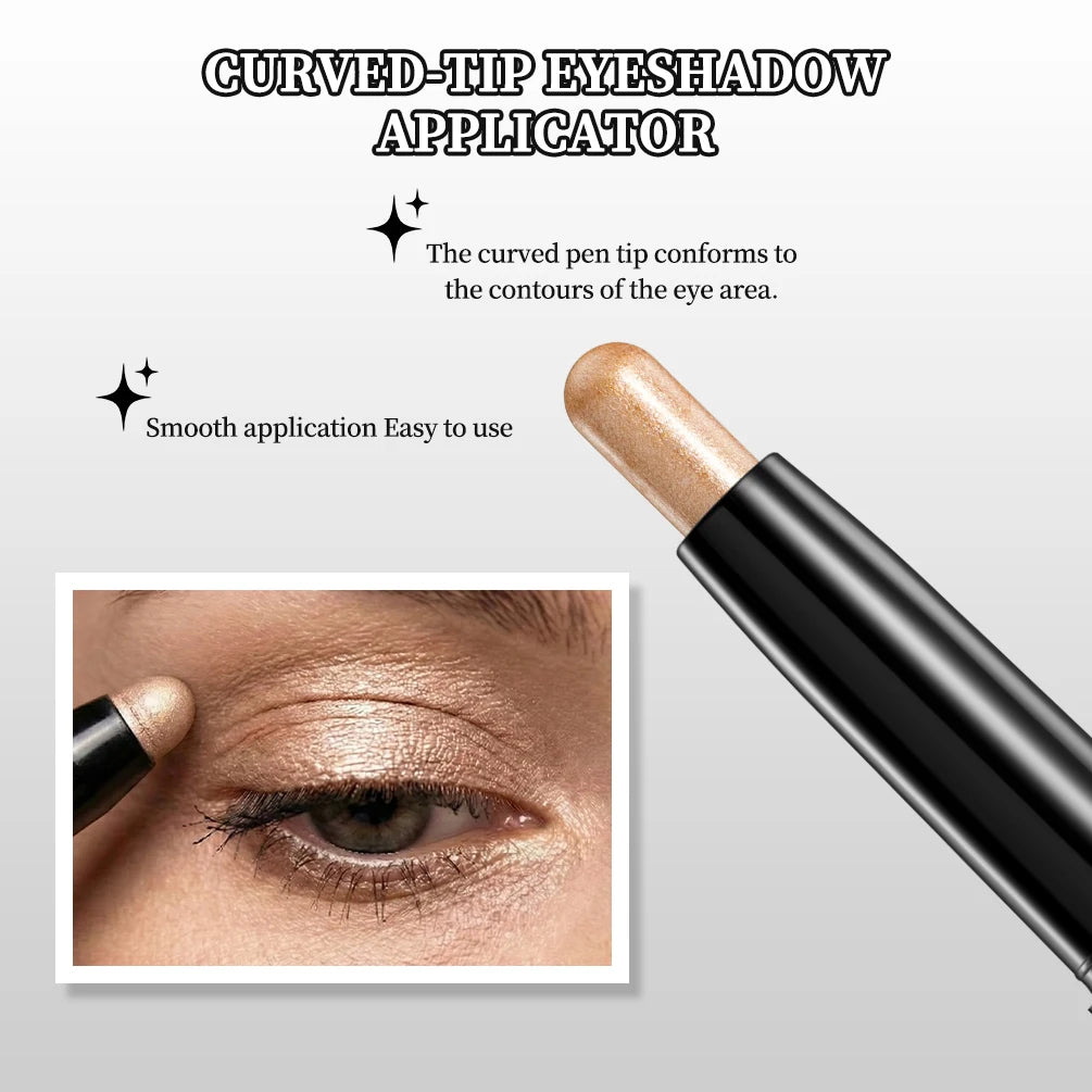 QIBEST Glitter Eyeshadow Stick | 8 Shimmer Shades Eyeshadow Stick QXL