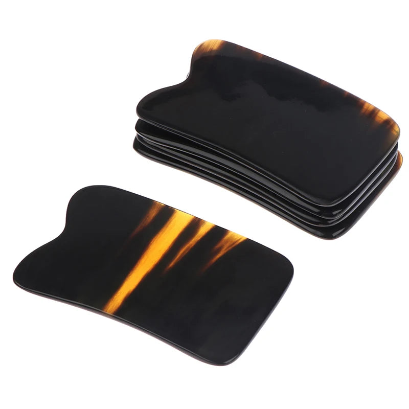 Natural Horn Gua Sha Board | Traditional Scraping Massage Tool Gua Sha Massage Tool QXL