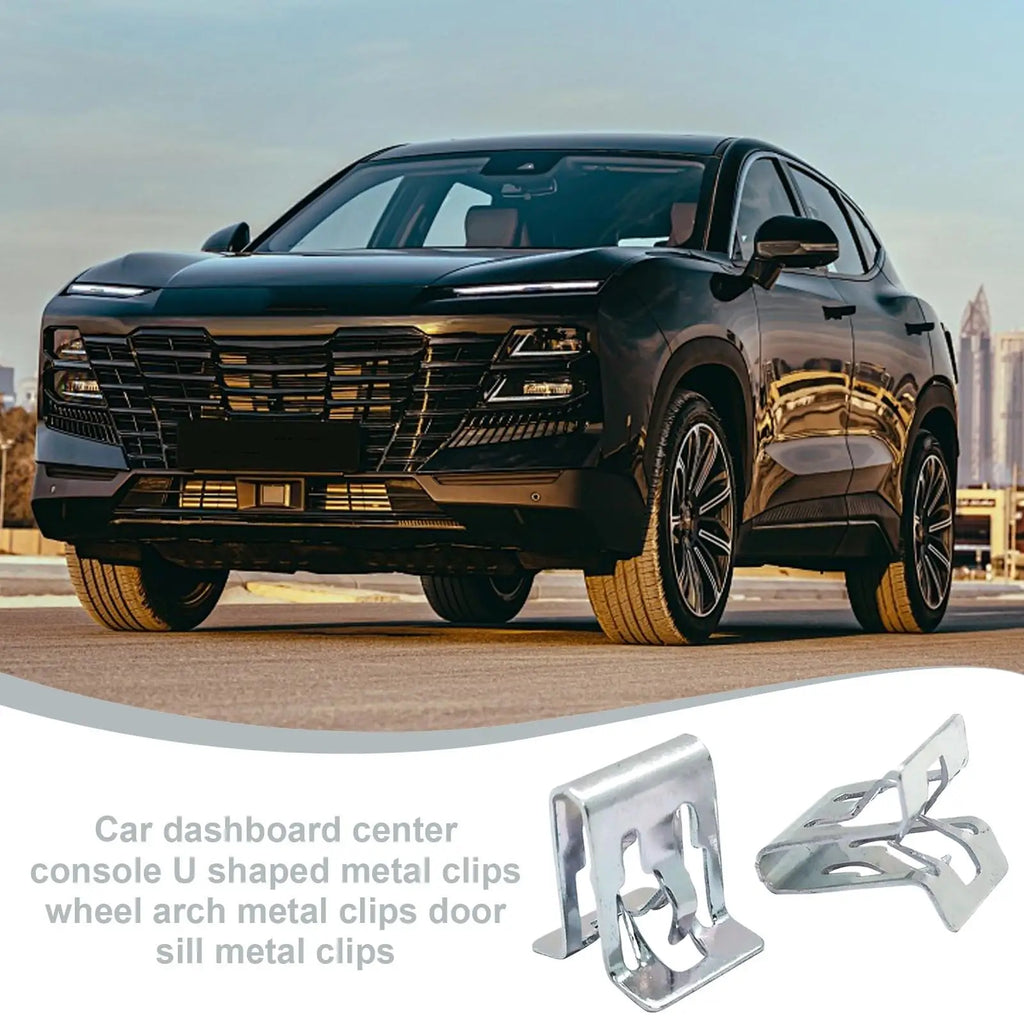 10-Pack Car Dashboard Trim Clips | Metal Retainer Fasteners Auto Trim Fasteners QXL