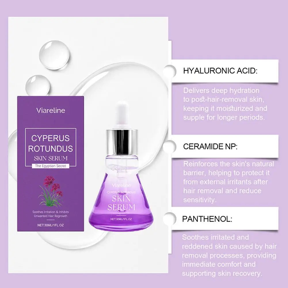 30ml Cyperus Rotundus After-Wax Serum | Hydrating & Brightening After-Wax Skin Serum QXL
