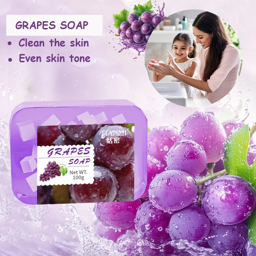 Grape Jelly Soap – Cleansing, Moisturizing Body Bar Body Cleansing Soap QXL 100G