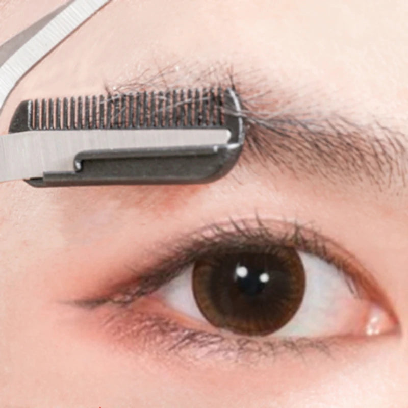 3-Piece Eyebrow Scissors & Comb Trimmer Set | Shaping Kit Eyebrow Trimmer Set QXL