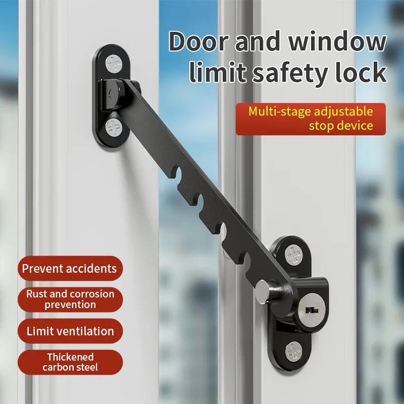 Adjustable Window Restrictor Lock | Child Safety Stopper Window Safety Lock QXL