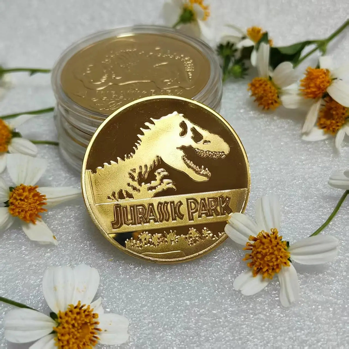 Dinosaur Decision Coin – Metal Collectible Novelty Flip Coin Novelty Coin QXL