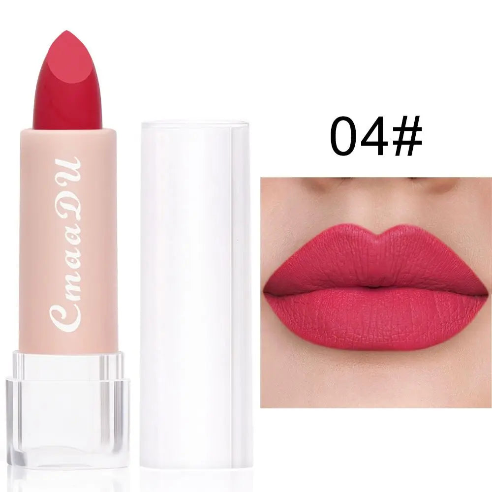 Long-Lasting Matte Velvet Lipstick | Waterproof Non-Stick Matte Lipstick QXL 04