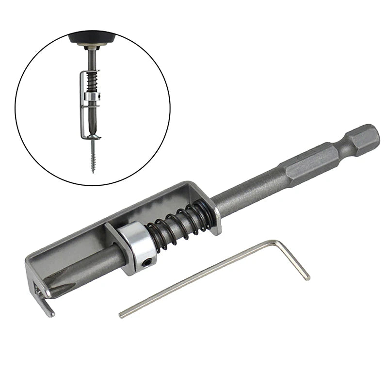 Spring-Loaded Screw Holder Bit | Anti-Drop Screwdriver Tool Screw Holder Bit QXL
