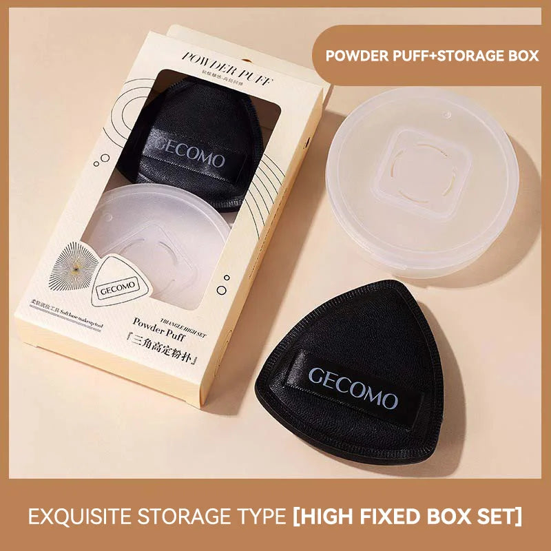 GECOMO Dual-Sided Black Triangle Beauty Sponge | Makeup Puff Makeup Sponge QXL 01