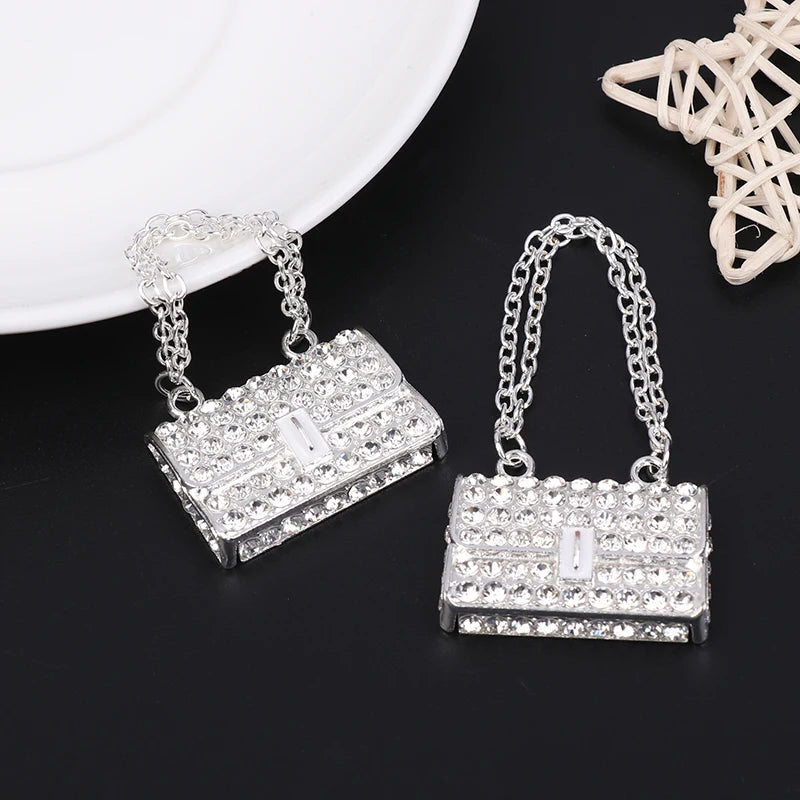 Miniature Metal Chain Handbag | 1:12 Dollhouse Accessory Dollhouse Miniature QXL