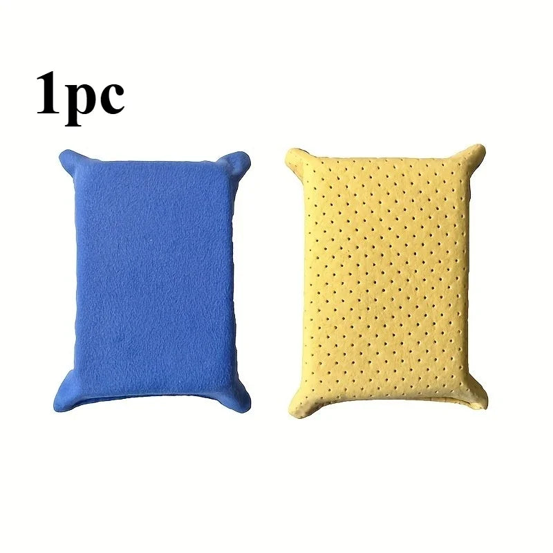 Super Absorbent Car Glass Demist Sponge Wipe Double-Sided Car Cleaning Sponge QXL Blue 1pc