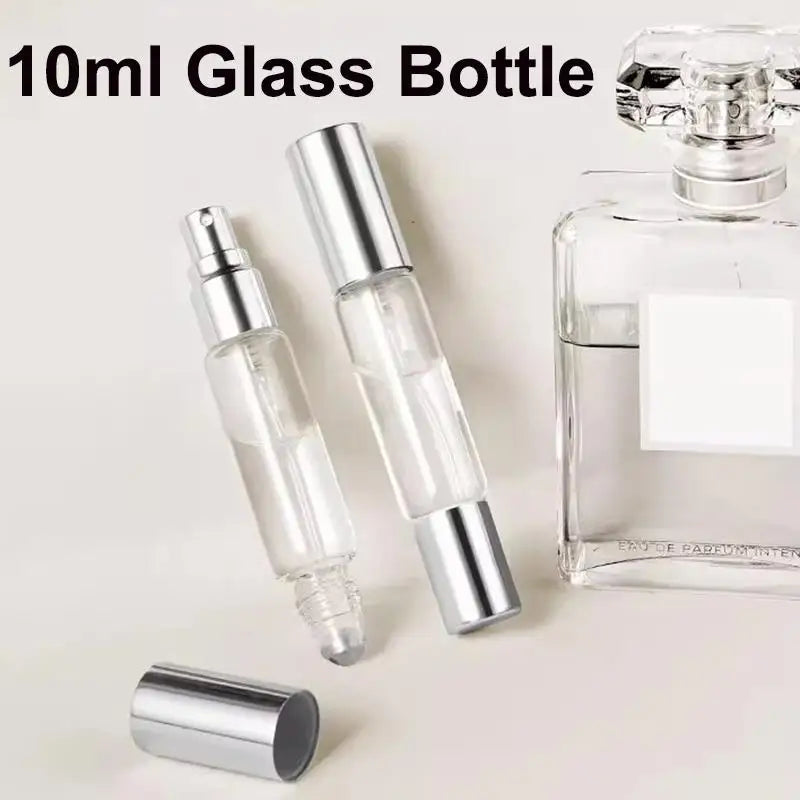 10ml 2-in-1 Refillable Perfume Roller & Mist Spray Glass Bottle Perfume Atomizer QXL