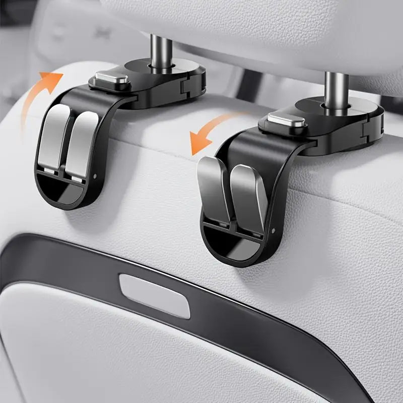 Heavy-Duty Car Seat Headrest Hooks | 25kg ABS Spring Clip Car Headrest Hook QXL