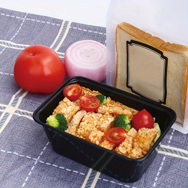 BPA-Free Black Stackable Leakproof Bento Boxes with Lids Food Storage Containers QXL