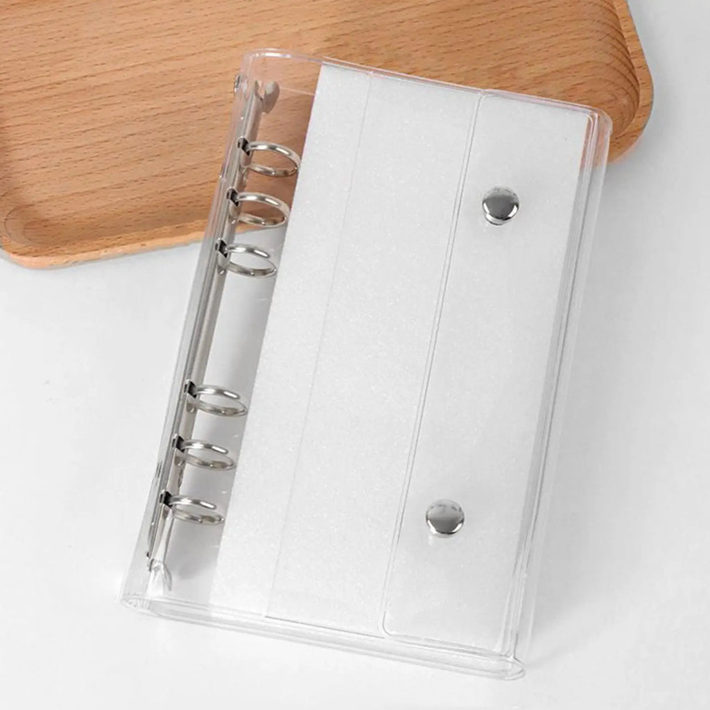 A6/A7 6-Ring Clear PVC Loose Leaf Binder Cover & Folder Loose Leaf Binder Cover QXL