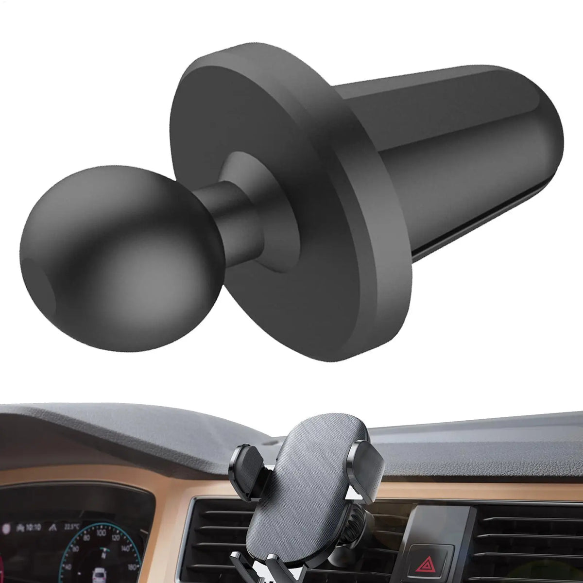 17mm Ball Head Car Phone Holder | Air Vent Dashboard Mount Car Phone Mount QXL